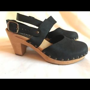 SWEEKS Leather Clogs